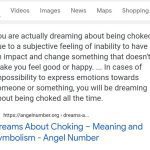 Dream About Choking: What Does It Mean?
