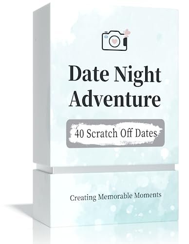 40 Date Ideas for Couples Date Night - Unique Scratch Off Date Night Card Games, Great As Couple Gifts for Boyfriend - Romantic Newlywed Wedding Anniversary Couples Valentines Day Gifts for Him, Her