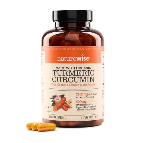 Curcumin Turmeric 2250Mg - 95% Curcuminoids & Bioperine Black Pepper Extract for Advanced Absorption - Daily Joint And Immune Health Support - Vegan, Non-Gmo, 180 Count[60-Day Supply]