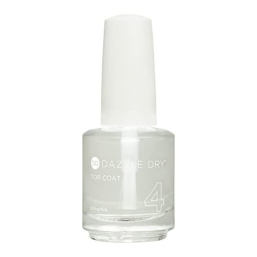 Dazzle Dry Step 4 - Top Coat, Fast Drying, 0.5 Oz (15 Ml)