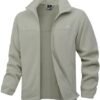 Men's Soft Polar Fleece Jacket with Pockets Lightweight Outd...