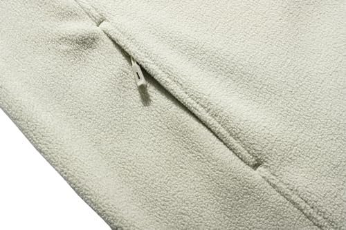 Men's Soft Polar Fleece Jacket with Pockets Lightweight Outd...