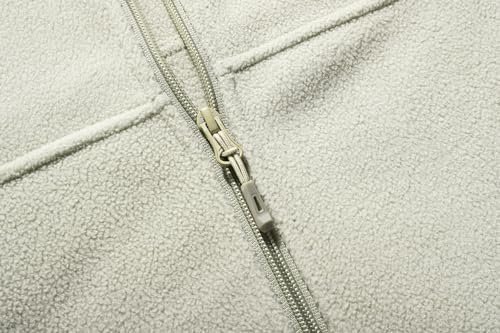 Men's Soft Polar Fleece Jacket with Pockets Lightweight Outd...