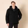 Amazon Essentials Men's Mid-Length Hooded Puffer Coat (Avail...