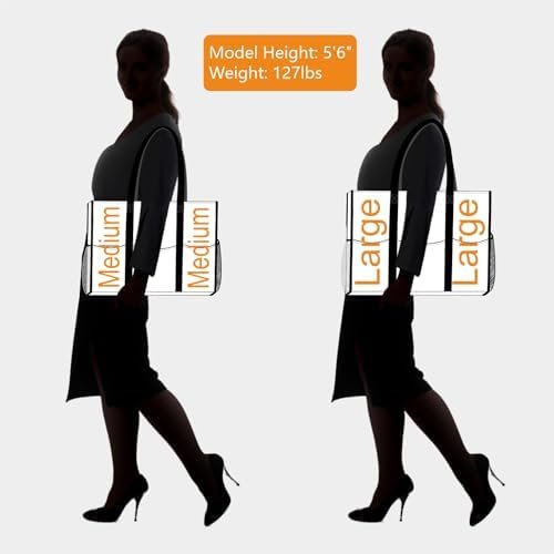 TOPDesign Utility Water Resistant Tote Bag with 13 Pockets, ...