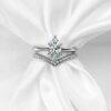 Michooyel S925 1.5ct Marquise Cut 2in1 Engagement Rings For ...