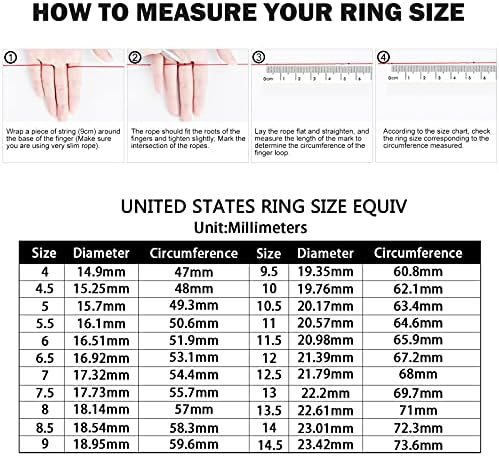 EAMTI 1.5CT 925 Sterling Silver Engagement Rings Round Cut S...