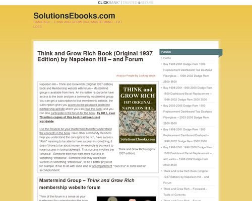 Analyze People By Looking e-book - SolutionsEbooks.com - Resource for Dodge Ram Dash Parts and Other Various Solutions