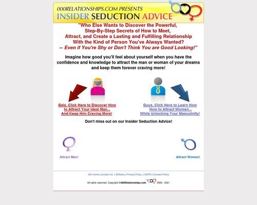 How to Attract Women, How to Attract Men - 000Relationships.com