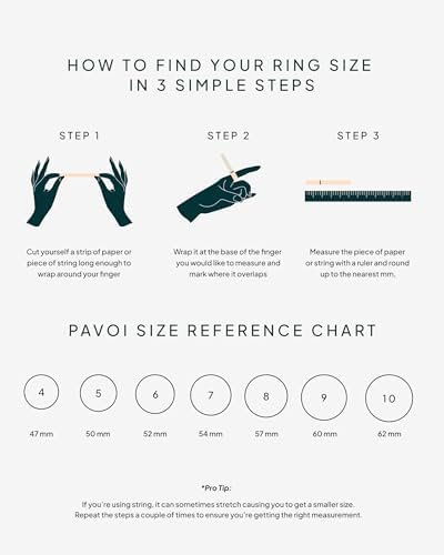 PAVOI 14K Gold Plated Engagement Rings for Women | Promise W...