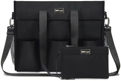 TOPDesign Utility Water Resistant Tote Bag with 22 Pockets, ...