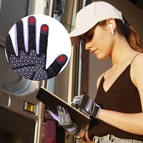 HANDLANDY Women Safety Work Gloves Utility Touch Screen Work...