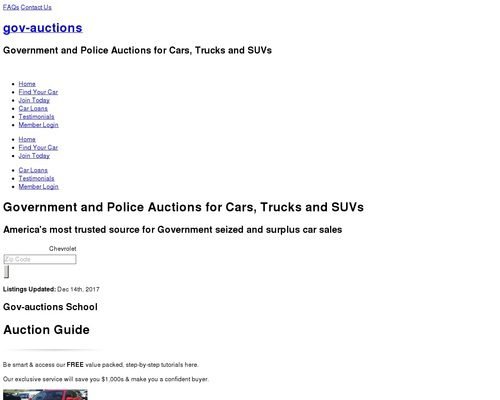 Gov-Auctions.org - #1 Government & Seized Auto Auctions. Cars 95% Off!