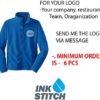 INK STITCH Ladies Custom Stitching Text Value Fleece Jackets...