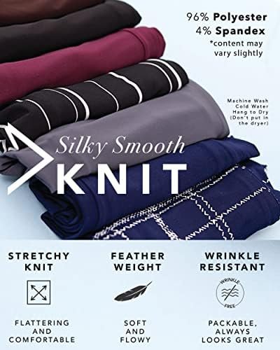 Rekucci Women's Slimming 3/4 Sleeve Fit-and-Flare Crossover ...