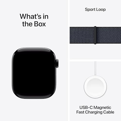 Apple Watch Series 10 [GPS 42mm case] Smartwatch with Jet Bl...