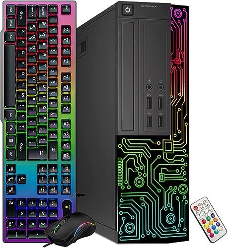 Dell OptiPlex Desktop RGB Computer PC, Intel Core i7 Quad-Co...