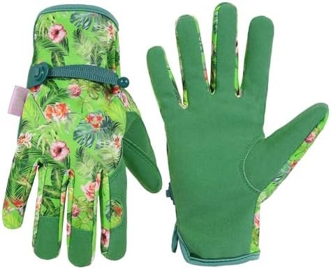 HLDD HANDLANDY Work Gloves for Women and Ladies, Leather Gar...