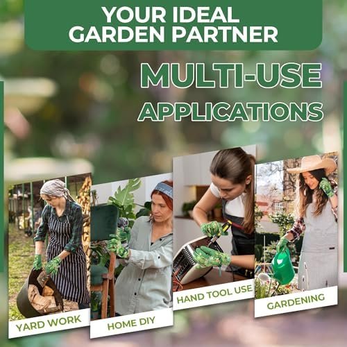 HLDD HANDLANDY Work Gloves for Women and Ladies, Leather Gar...