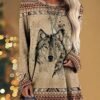 Bengbobar Western Sweatshirts for Women Native American Azte...
