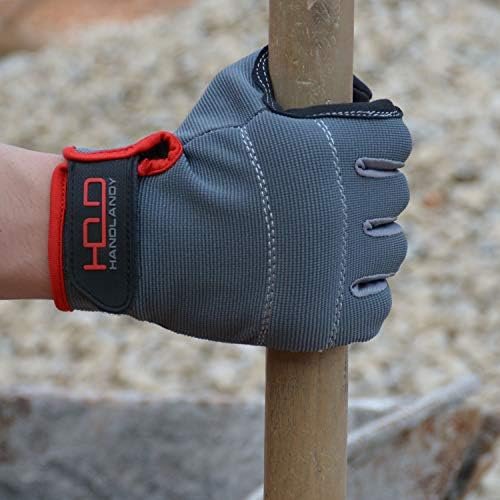 HANDLANDY Work Gloves for Men & Women, Utility Mechanic Work...