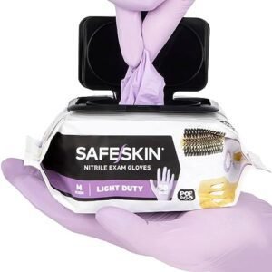 SAFESKIN Disposable Nitrile Gloves in POP-N-GO Pack of 50 or... SAFESKIN Disposable Nitrile Gloves in POP-N-GO Pack of 50 or...