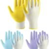HANDLANDY Womens Gardening Gloves, 3 Pairs Breathable Nitril...