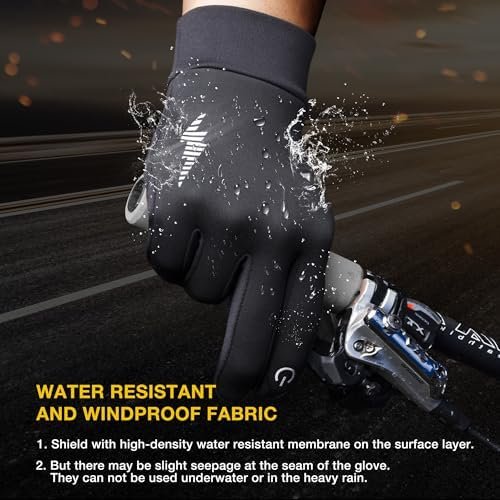SIMARI Winter Gloves Women Men Ski Snow Gloves Liner Thermal...