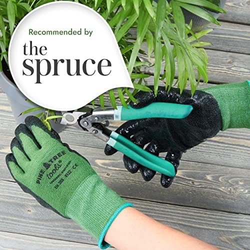 Pine Tree Tools Bamboo Garden Gloves for Women & Men - Multi...