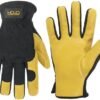 HANDLANDY Men Leather Gardening Gloves, Utility Work Gloves ...