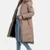 Women's Long Quilted Jacket for Winter | Puffy Winter Coat i...