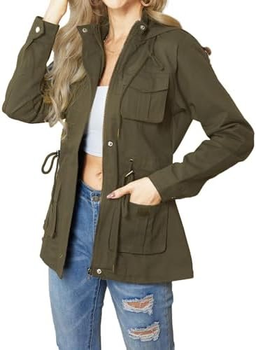 sexycherry Casual Jackets for Women Long Sleeve Lightweight ...