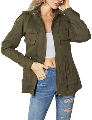 sexycherry Casual Jackets for Women Long Sleeve Lightweight ...