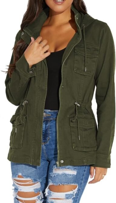 sexycherry Casual Jackets for Women Long Sleeve Lightweight ...