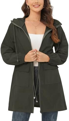 Rain Jacket for Women Waterproof with Hood Active Outdoor Lo... Rain Jacket for Women Waterproof with Hood Active Outdoor Lo...