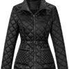Bellivera Women Lightweight Coat Short Quilted Puffer Long S...