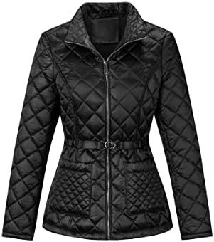 Bellivera Women Lightweight Coat Short Quilted Puffer Long S... Bellivera Women Lightweight Coat Short Quilted Puffer Long S...