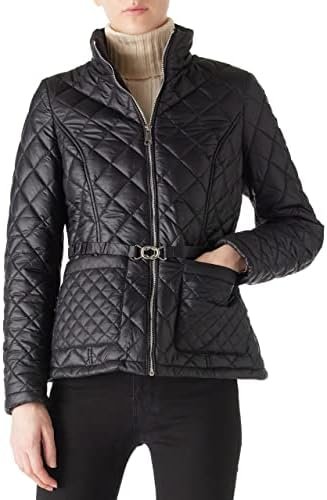 Bellivera Women Lightweight Coat Short Quilted Puffer Long S...
