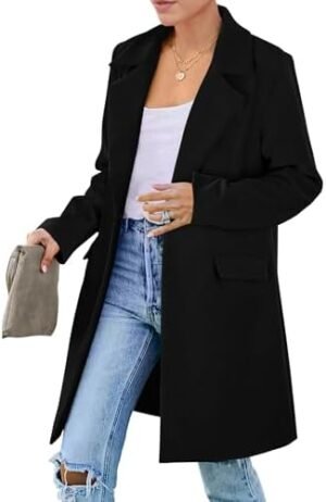 PRETTYGARDEN Women's 2025 Spring Fall Long Blazer Jackets Lo... PRETTYGARDEN Women's 2025 Spring Fall Long Blazer Jackets Lo...
