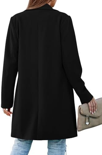 PRETTYGARDEN Women's 2025 Spring Fall Long Blazer Jackets Lo...