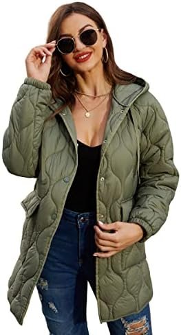 RISISSIDA Women Quilted Jacket Hooded Spring Fall Fashion, L... RISISSIDA Women Quilted Jacket Hooded Spring Fall Fashion, L...