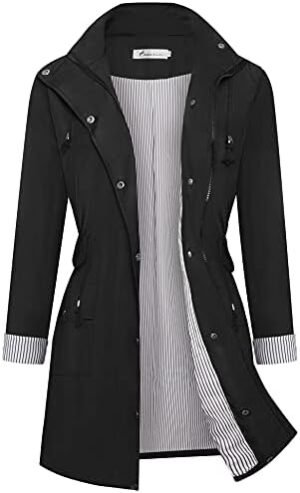 Twinklady Rain Jacket Women Windbreaker Striped Climbing Rai... Twinklady Rain Jacket Women Windbreaker Striped Climbing Rai...