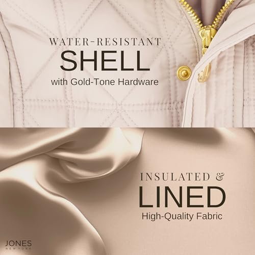 Jones NY Quilted Women's Puffer Jacket Womens Winter Coat wi...