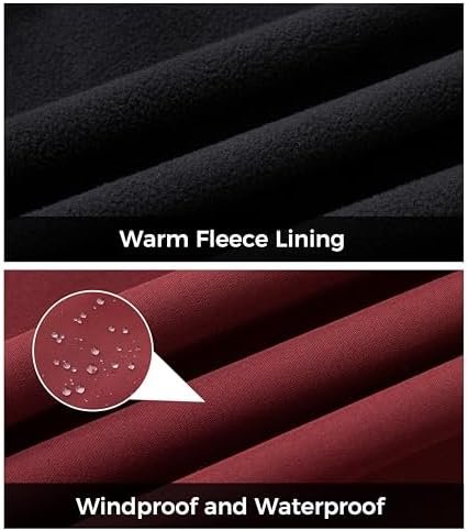 wantdo Women's Softshell Jacket Hooded Fleece Lined Waterpro...