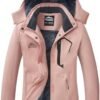 ELLSWOS Womens Winter Coats Waterproof Ski Jacket Warm Snow ...