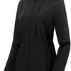 Chrisuno Women's Lightweight Long Softshell Fleece Lined Jac...