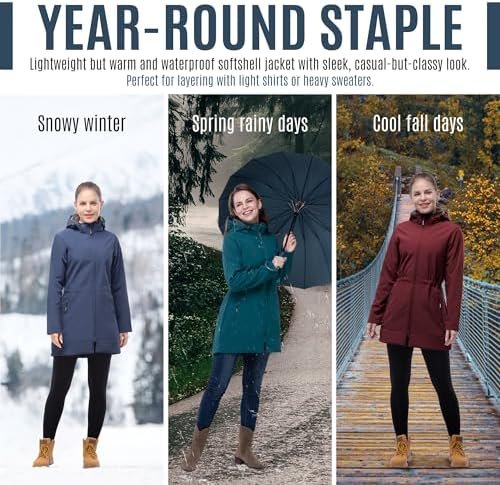 Outdoor Ventures Women's Softshell Jacket with Removable Hoo...