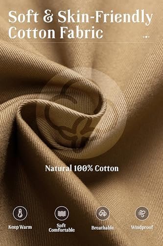 Pursky Women's Cotton Anorak Jacket Lightweight Casual Milit...