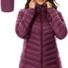 ANOTHER CHOICE Women Puffer Jacket Hooded Warm Lightweight P...