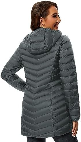 ANOTHER CHOICE Women Puffer Jacket Hooded Warm Lightweight P...